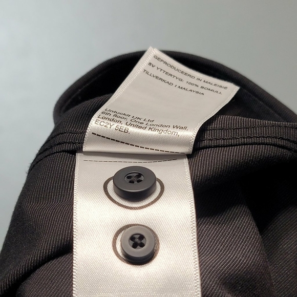 UNTUCKit Mens Size M Tall Slim Wrinkle Free Button Up Shirt Long Sleeve Black - Picture 2 of 10